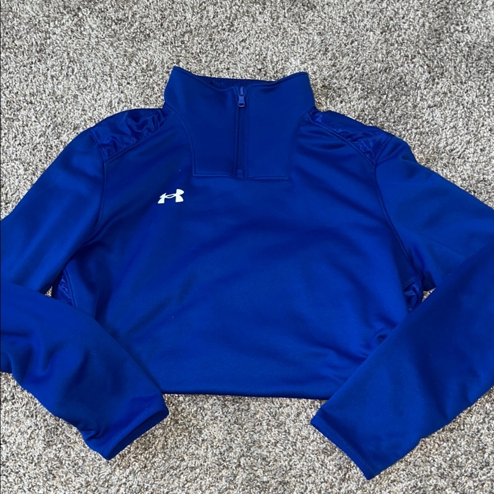 Under Armour Royal Blue Performance Pullover - Picture 2 of 5